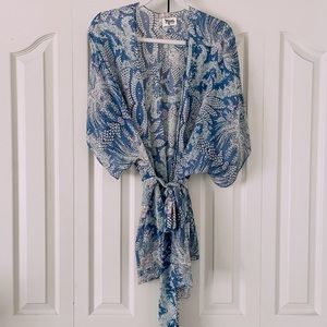 Show Me Your MuMu Printed Tie Kimono